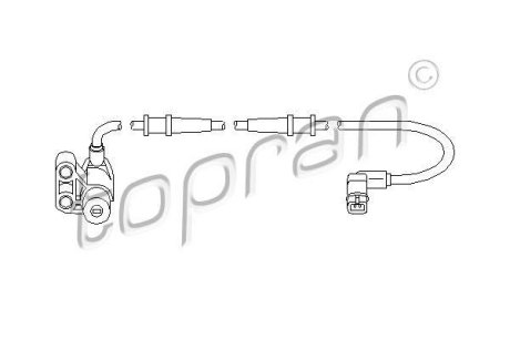 Датчик ABS TOPRAN / HANS PRIES 407756