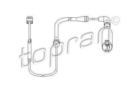 Датчик, износ тормозных колодок TOPRAN / HANS PRIES 500659