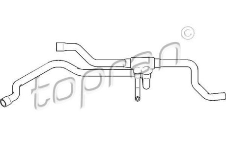Патрубок радіатору TOPRAN / HANS PRIES 501569