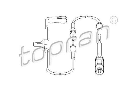 Датчик тормозных колодок TOPRAN / HANS PRIES 501616