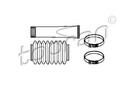 Пыльник рулевого управления, к-т TOPRAN / HANS PRIES 720237