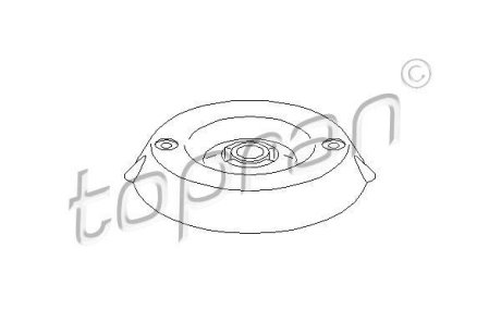 Опора стойки амортизатора TOPRAN / HANS PRIES 721808