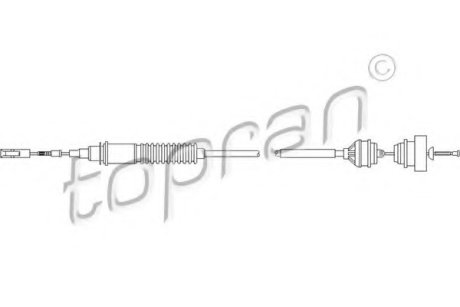 Трос сцепления ZN TOPRAN / HANS PRIES 722110