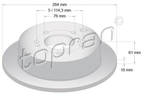 Тормозные диски TOPRAN / HANS PRIES 820378