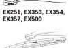 Щітка склоочисника каркасна задня 500mm ExactFit Rear Nissan Primera (P11, P12), Citroen C5, Renault Laguna II (EX500B) Trico EX500 (фото 4)