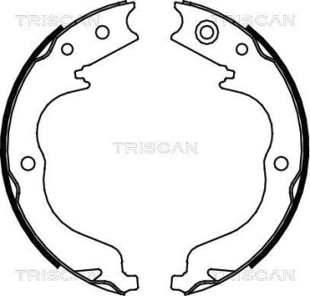 Комплект гальмівних колодок, Стоянкове гальмо TRISCAN 810010029