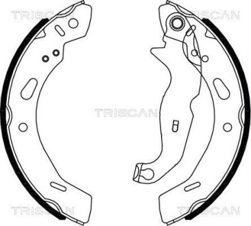 Комплект гальмівних колодок TRISCAN 810016013