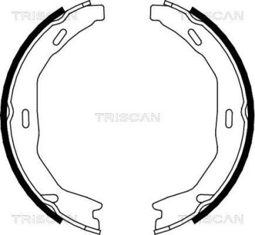 Комплект гальмівних колодок, Стоянкове гальмо TRISCAN 810023029