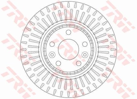 Гальмівний диск TRW DF6208S (фото 1)