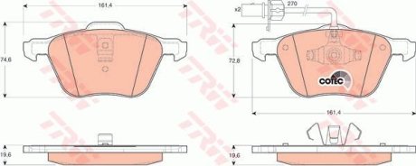 Колодки TRW GDB1460