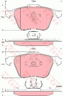 Гальмівні колодки TRW GDB1576