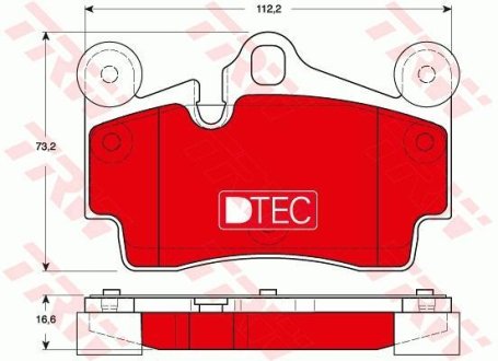 Колодки тормозные TRW GDB1653DTE