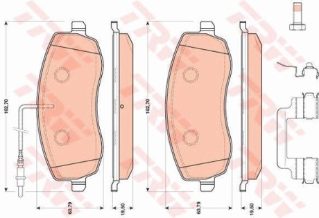 Гальмівні колодки TRW GDB1820