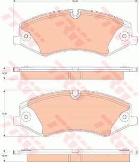 Гальмівні колодки TRW GDB1825