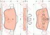 Комплект тормозных колодок, дисковый тормоз TRW GDB1880 (фото 1)