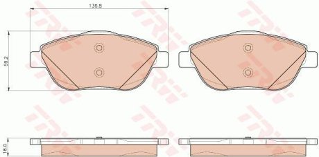 Гальмівні колодки TRW GDB1926