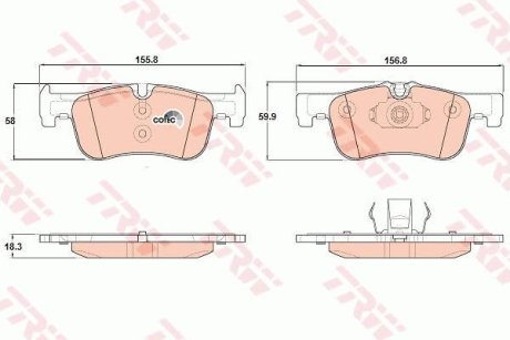 Гальмівні колодки TRW GDB1935