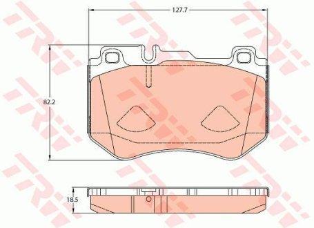 Колодки тормозные MERCEDES C (W205) "F "14>> BREMBO TRW GDB2078