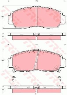 - Гальмівні колодки до дисків TRW GDB3240