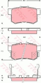 Колодки тормозные TRW GDB3269