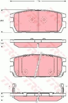 Гальмівні колодки, дискові TRW GDB3296