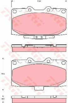 Колодки тормозные TRW GDB3307