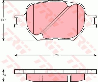 Гальмівні колодки TRW GDB3316