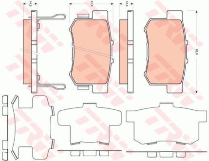 Гальмівні колодки TRW GDB3447