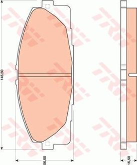 Гальмівні колодки, дискові TRW GDB3485