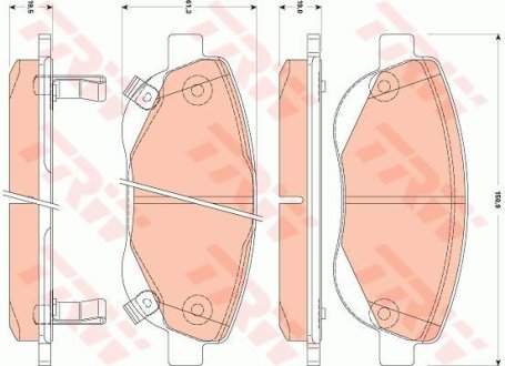 Гальмівні колодки TRW GDB3511