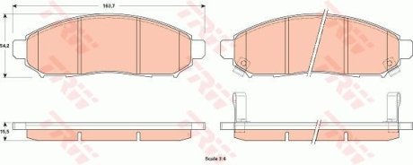 Гальмівні колодки TRW GDB3520