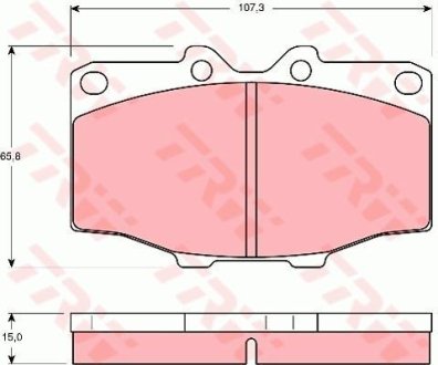 Колодки тормозные TRW GDB352