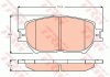 Комплект гальмівних колодок з 4 шт. дисків TRW GDB3628 (фото 2)