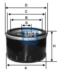 Фильтр масляный vw 1,9 (СПЕЦВЫКУП) UFI 2342500