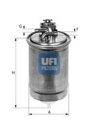 Фильтр топливный (СПЕЦВЫКУП) UFI 2441500