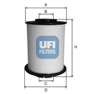 Паливний фільтр UFI 26.033.00