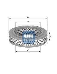 Фільтр повітряний opel kadett 1.0-1.3 --85, vw golf 1.1-1.3 --83, polo 0.9-1.3 --86 (СПЕЦВИКУП) UFI 2773400