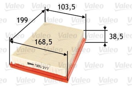 Фильтр воздушный Valeo 585277