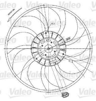 Вентилятор Valeo 698424