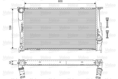 Радіатор охолоджування Valeo 701601