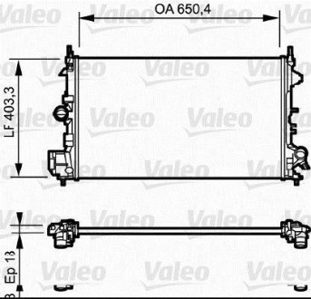 Радіатор Valeo 734981