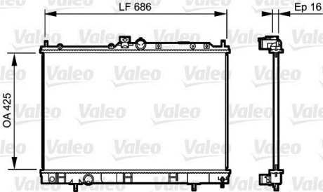 Радиатор Valeo 735201