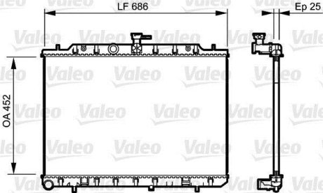 Радиатор охлаждения Valeo 735206