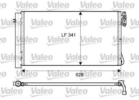 Радиатор кондиционера Valeo 814012