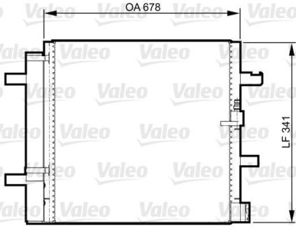 Радиатор кондиционера Valeo 814370