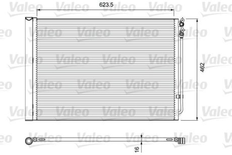 Радиатор кондиционера Valeo 814410