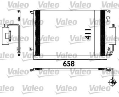 Радіатор кондиціонера FIAT; OPEL (вир-во) Valeo 817648