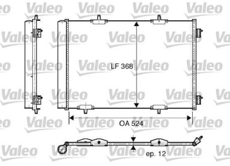 Радіатор кондиціонера Valeo 818015