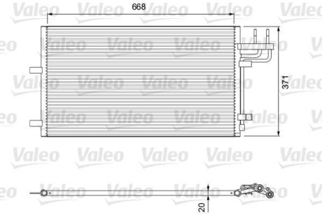 Радіатор кондиціонера Valeo 818046