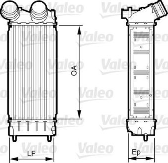 Радіатор інтеркулера Citroen Berlingo/Peugeot Part Valeo 818226